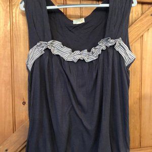 Anthropologie Little Yellow Button Size L